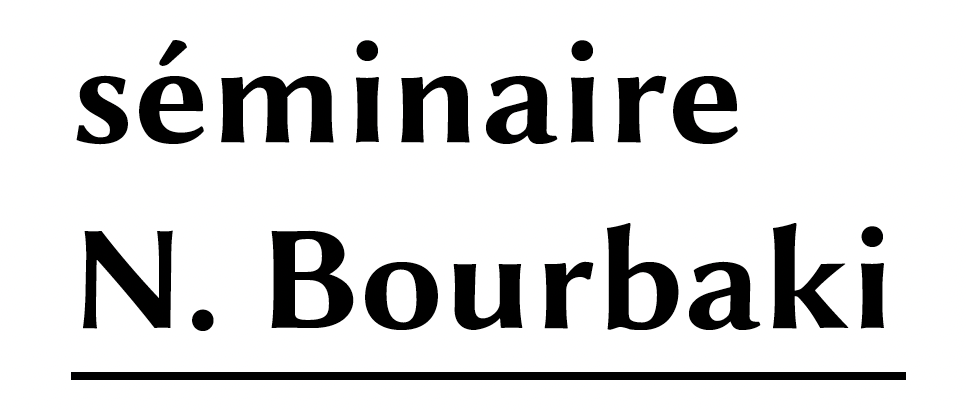Séminaire N. Bourbaki du samedi 21 novembre 2026